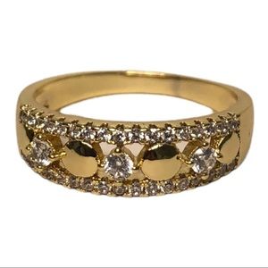 Gold princess style ring